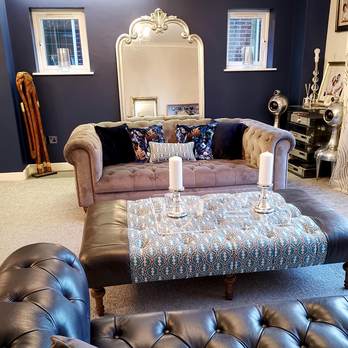 Acrylic footstool tray discount