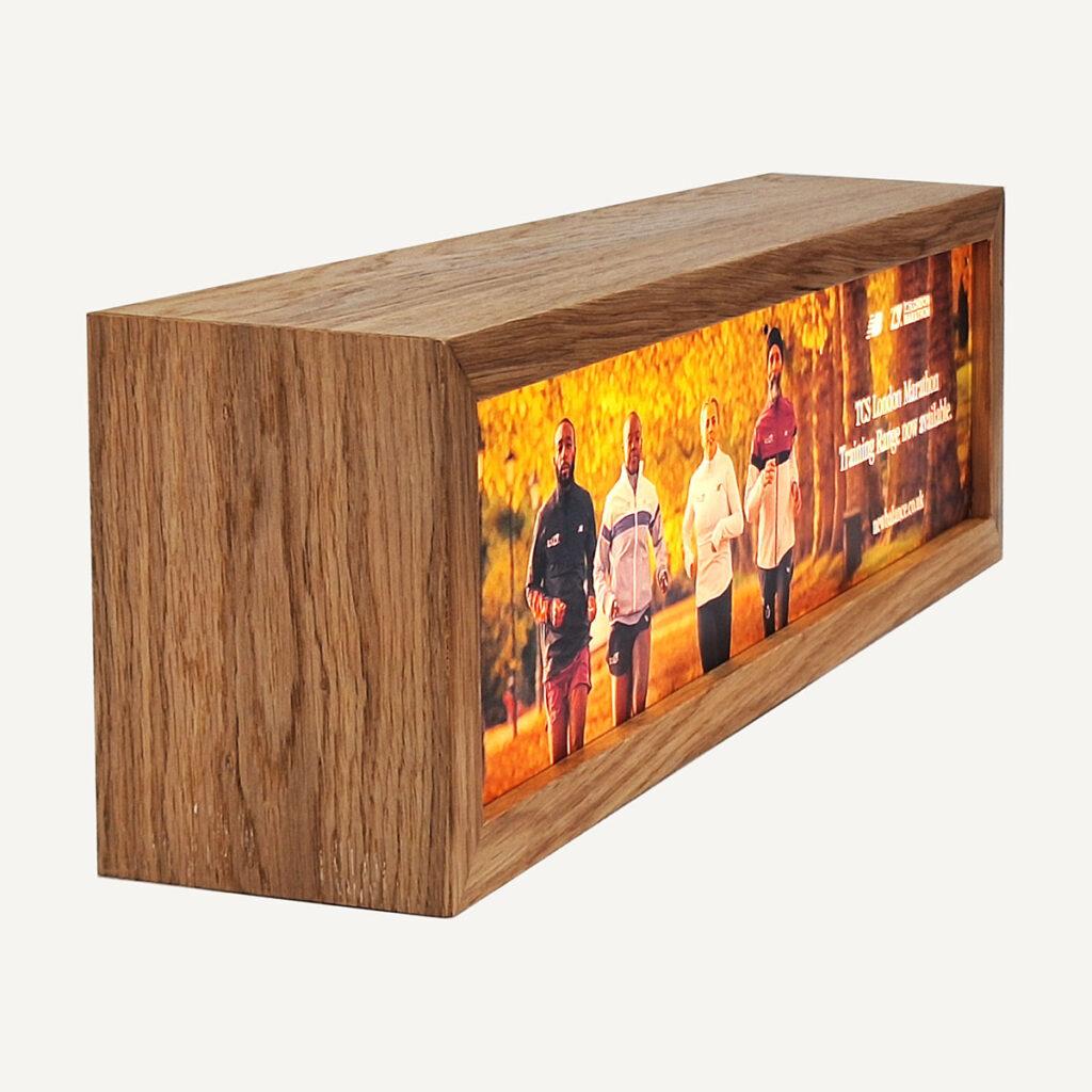 Wooden Light Box With Interchangeable Graphics Trap | Backlit Displays ...