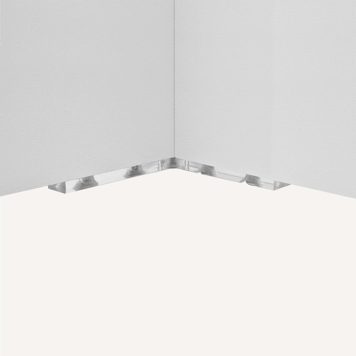 White Wooden Square Pedestal - Cross Base