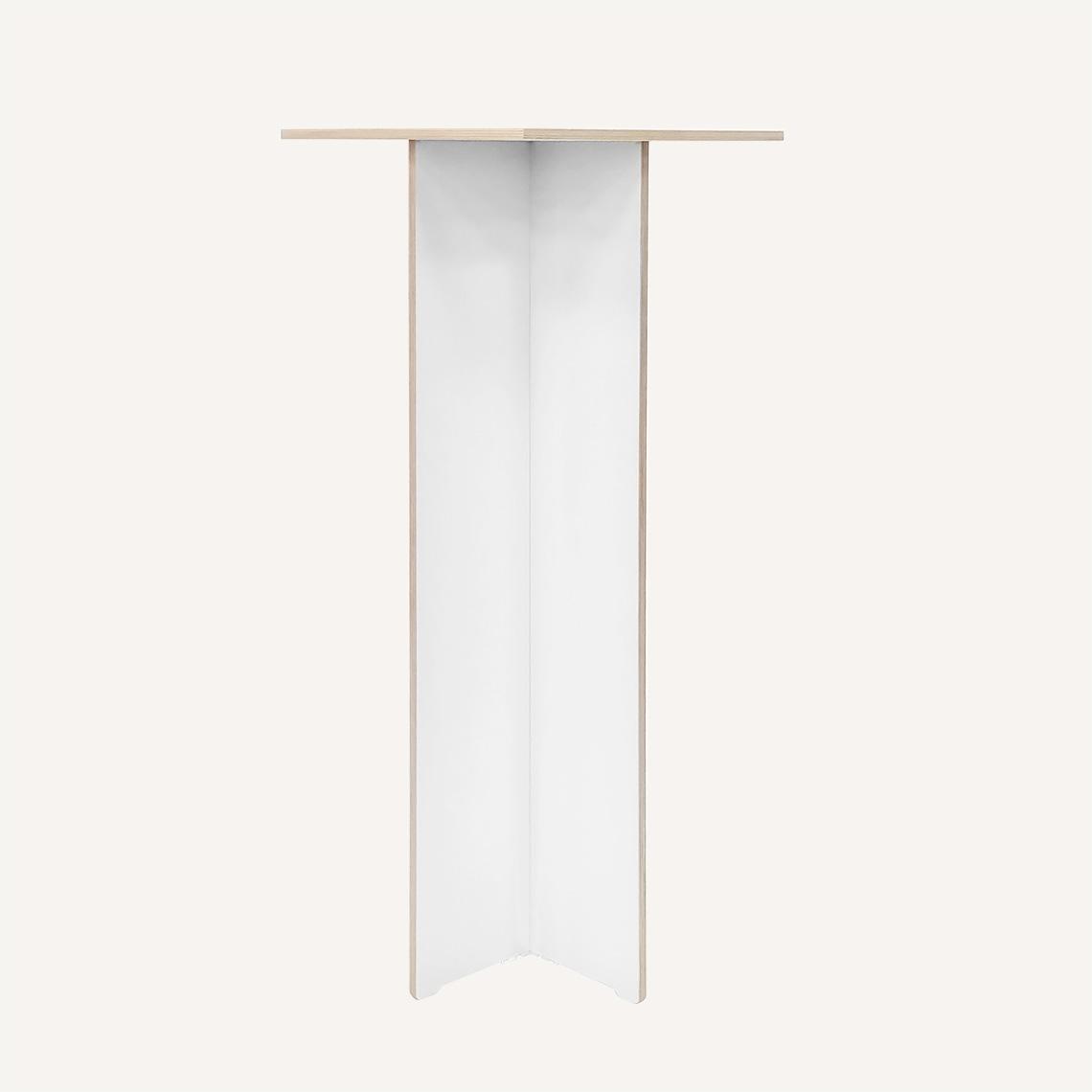 White Plywood Pedestal.