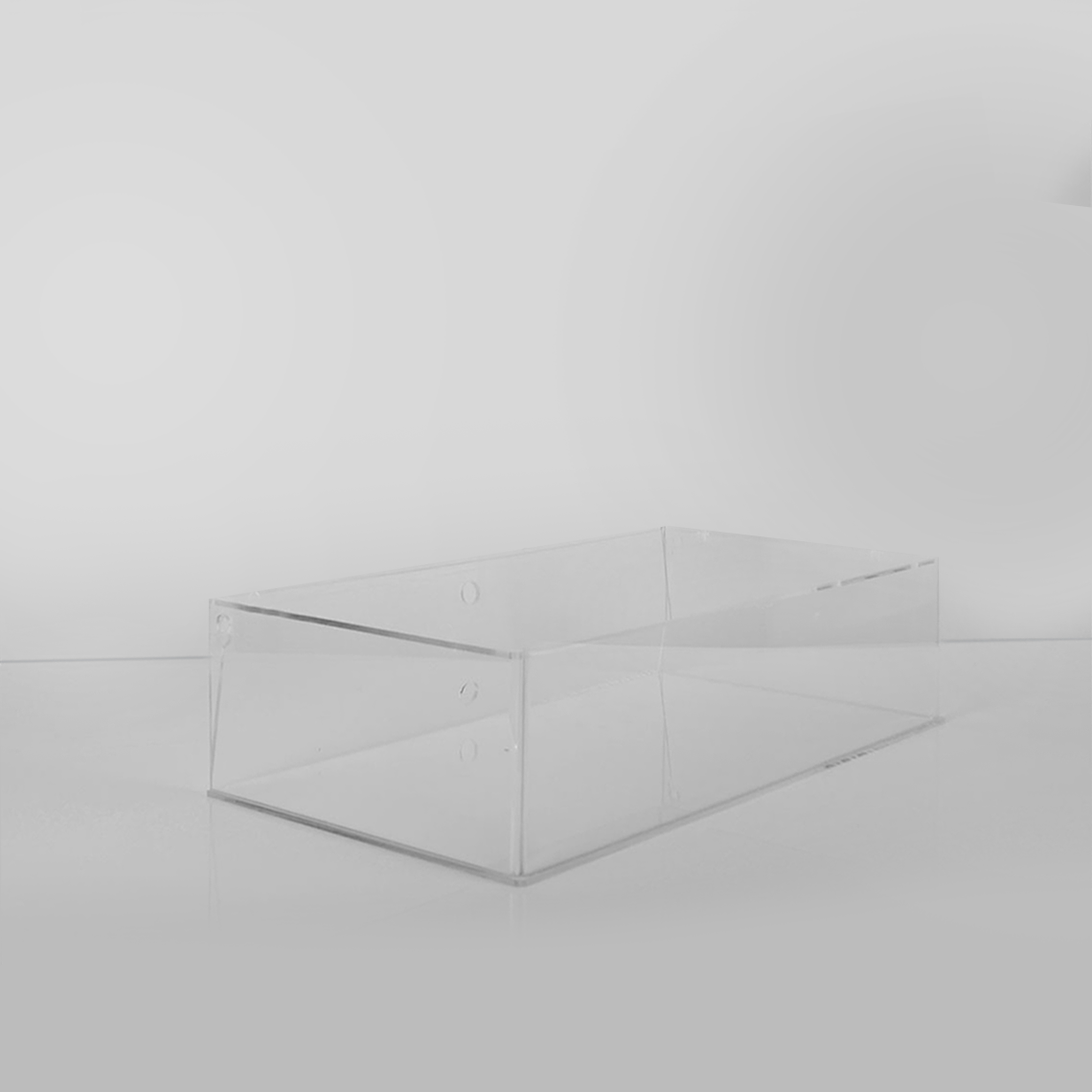 1 Tier countertop Pastry Cabinet with swing doors on the back.