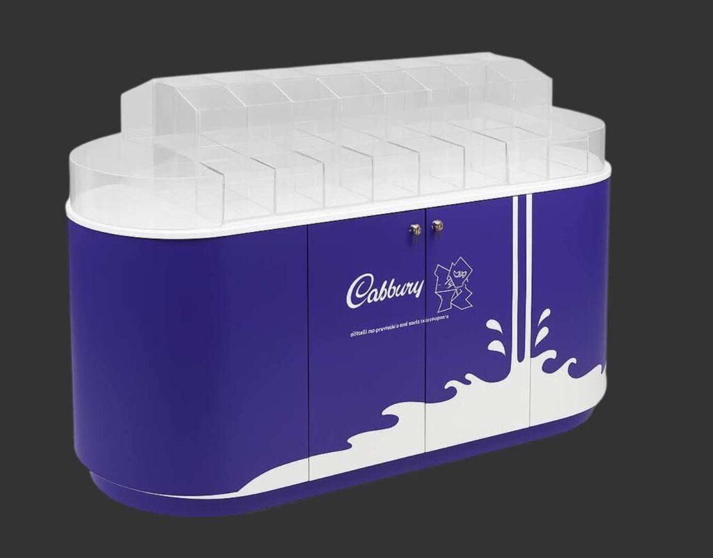 A bespoke cadburys pick and mix display.