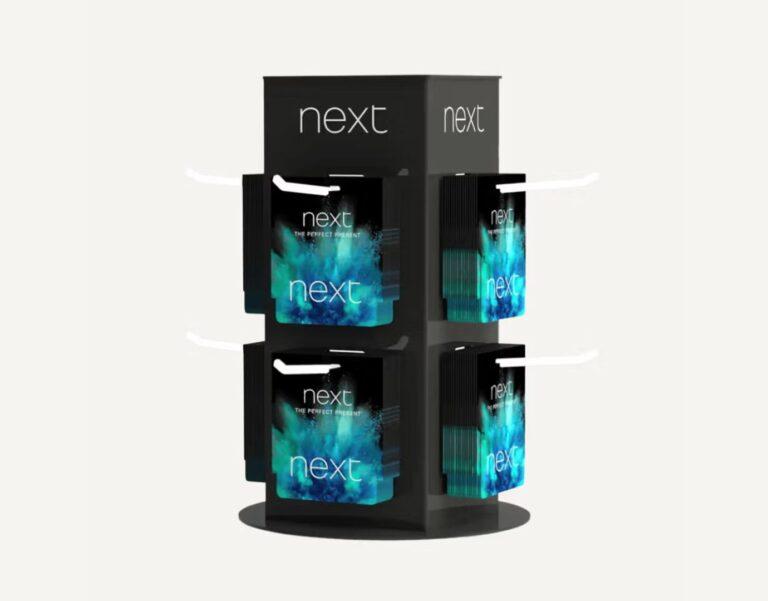 A next branded gift card spinner.