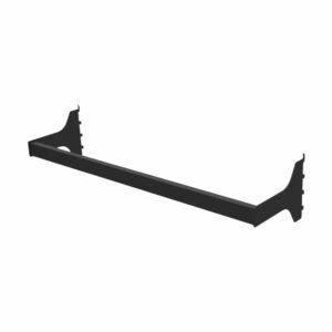 Level 3 extended rear support bar for gravity bulk food dispensers allowing multi-tier display