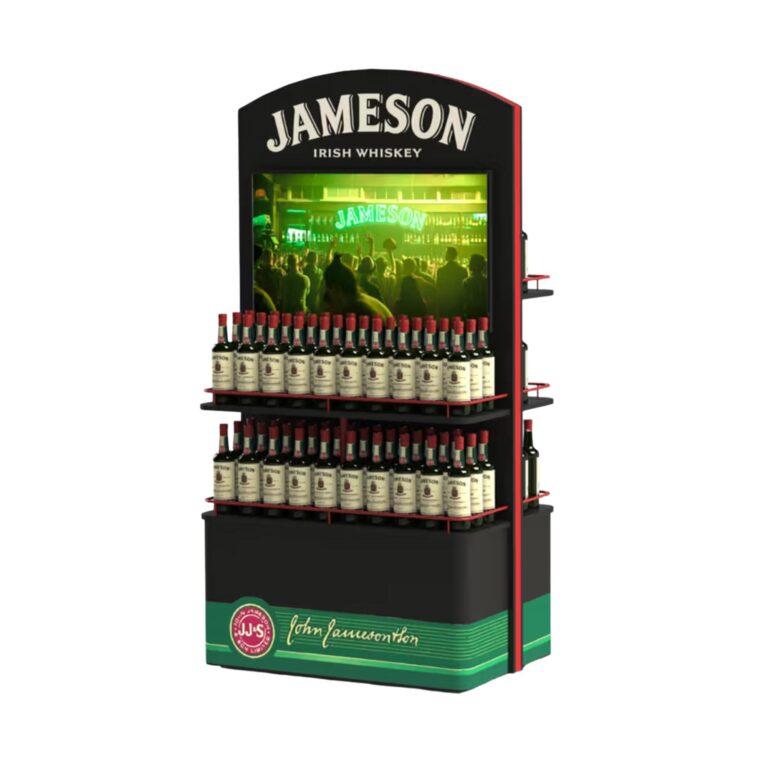 A Jameson POS display with a digital screen.