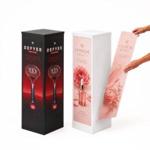 Branded display plinths with interchangeable magnetic graphics for retail product promotions